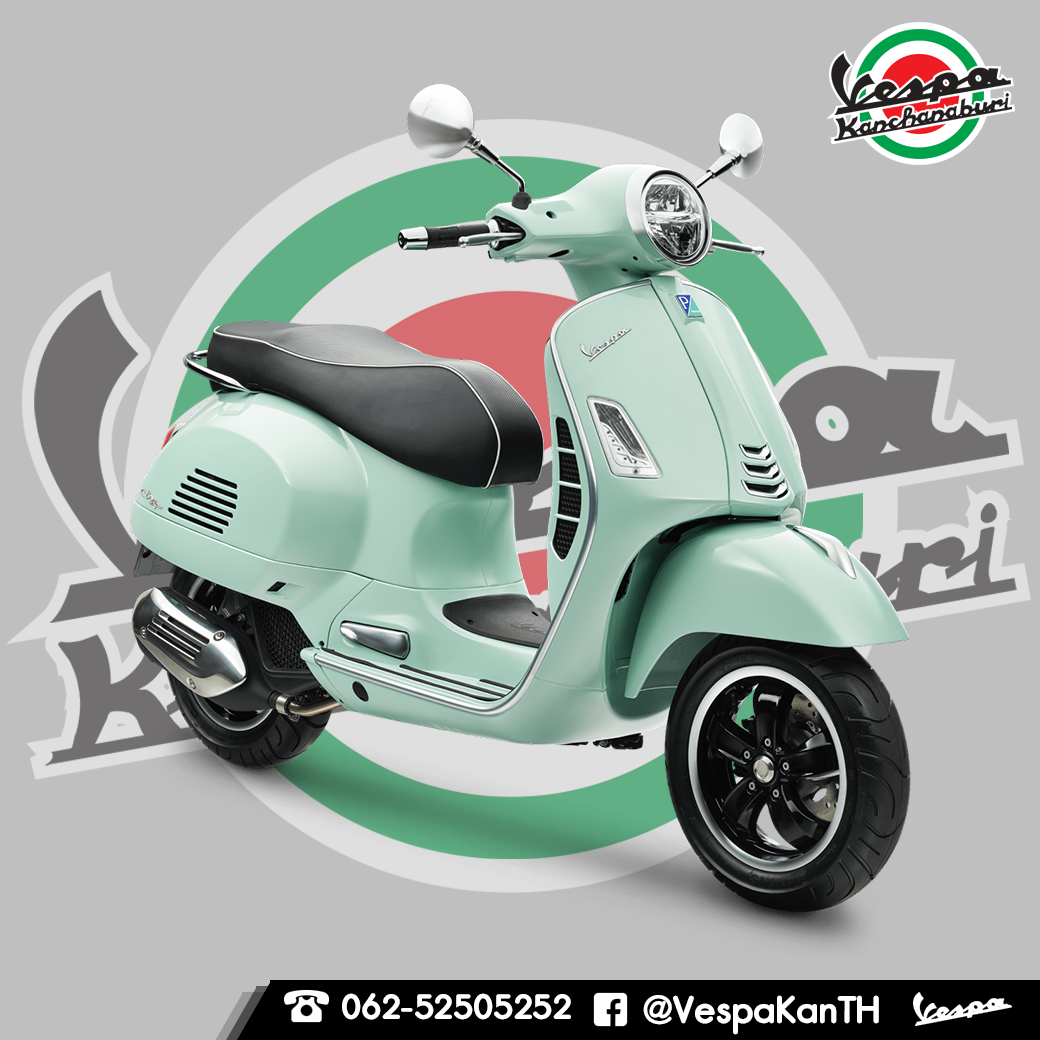 Vespa Gts 150 Ca (เขียว) โล้วเฮงหมง เซลส์แอนด์เซอร์วิส  ตัวแทนจำหน่ายรถมอเตอร์ไซค์ฮอนด้า รถมอเตอร์ไซค์ยามาฮ่า รถมอเตอร์ไซค์เวสป้า  และรถมอเตอร์ไซค์ฮอนด้า บิ๊กไบค์